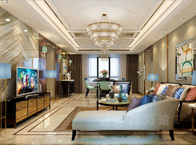 在线狂日美女+网站世纪江尚三室两厅168平装修设计效果欣赏